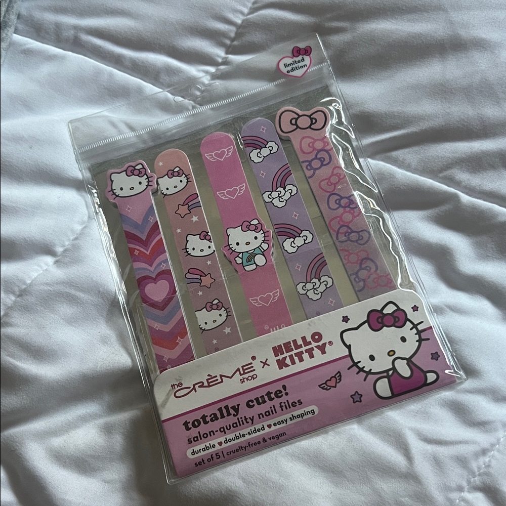 Hello Kitty Nail Files - Pink and White